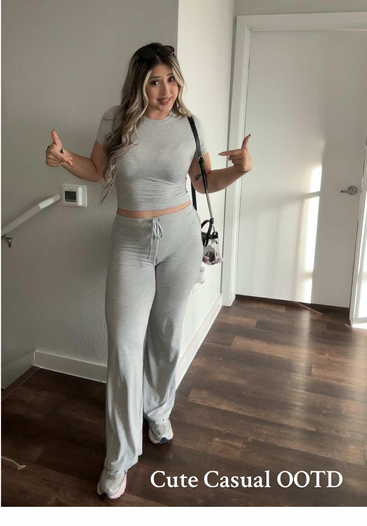 Cute casual outfit>>>  #casual #outfit #twopieceset #loungewear #comfyset #comfyoutfit #shortsleeve #loungeset 