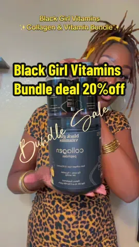 @OfficialBGV has this AMAZING bundle 20% off with FREE SHIPPING‼️ If I were you I would jump on the deal asap! #collagen #vitaminD3 #blackwomen #supplements  #deals 