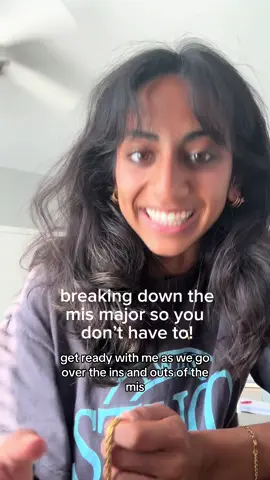 grwm(ish) as we talk about mis😄 this is a relatively new major and also may be called operations info systems / information science at other schools, but definitely something IT-related!! as a college senior, i do really appreciate the foundations mis has taught, but i think most of my learning regardless has come through on the job or startup-like experience 🤩 so would highly recommend picking up your own personal projects too if this is interesting!! #Tech #collegetips #learning #mis #techtips 
