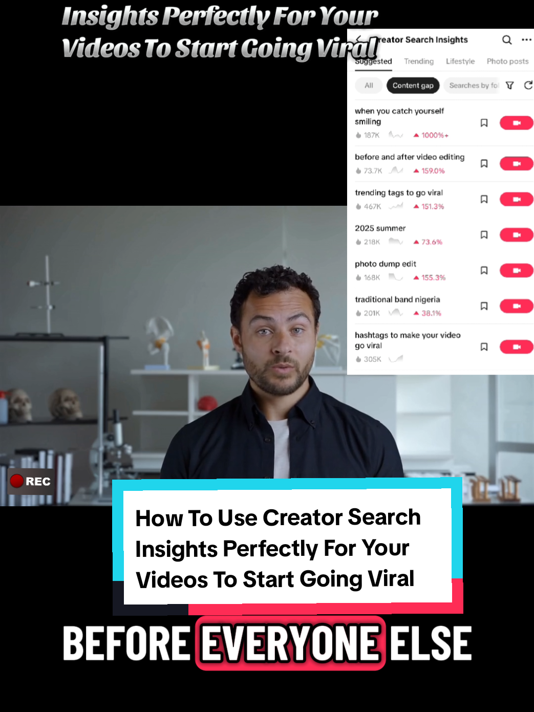 #creatorsearchinsights #viraltips #tutorial #newtiktoker #blowup? 
