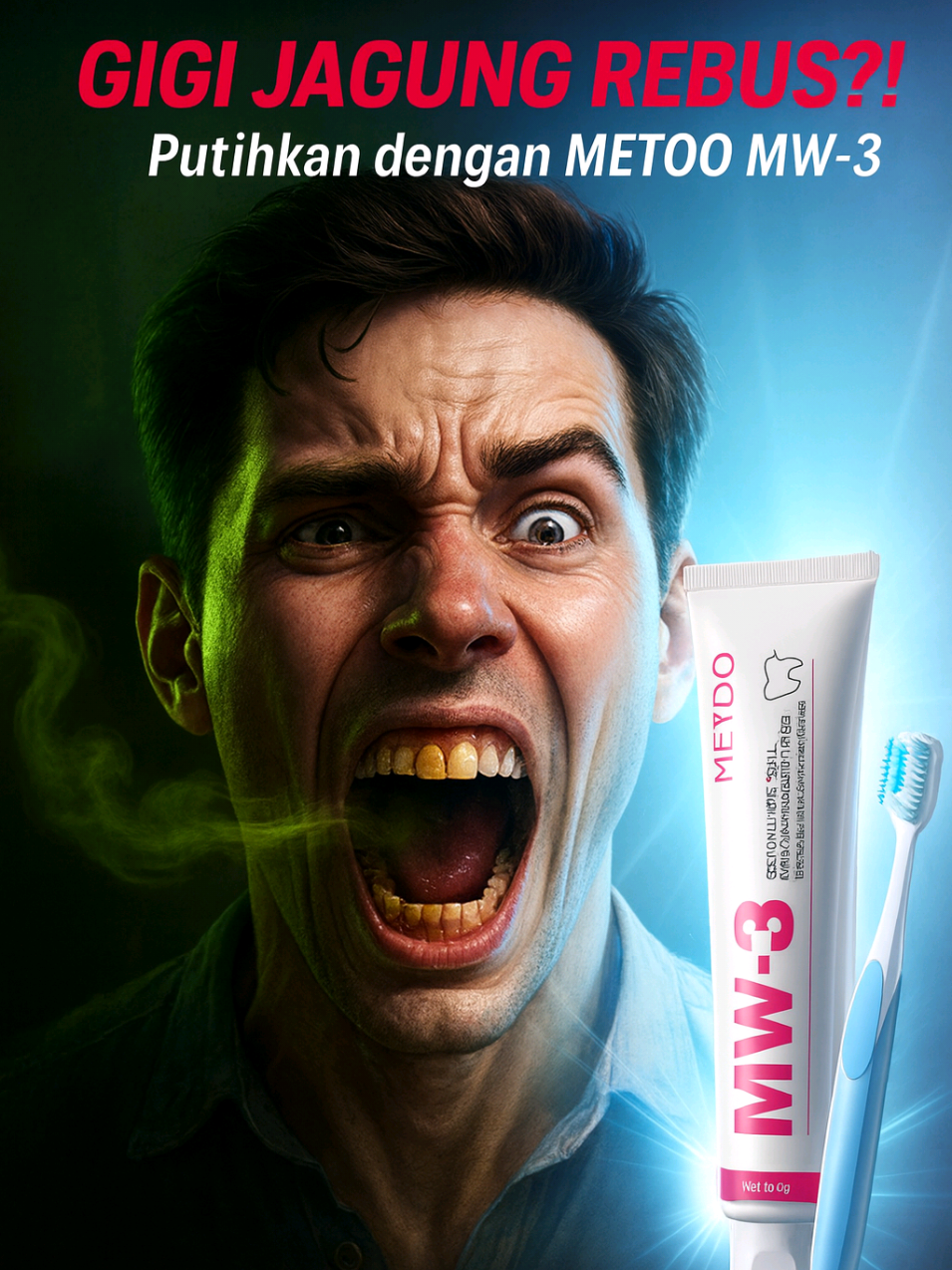 Gigi bisa tetap kuning meski sikat tiap hari kalau pakai odol murahan, noda kopi, teh, dan rokok tetap menempel.   Gunakan METOO MW-3 dengan Tetrasodium Pirofosfat, Sodium Phytate, dan probiotik untuk angkat noda sekaligus menjaga kesehatan mulut.   Klik keranjang kuning sekarang  #gigiputih #napassegar  #metoosmile 