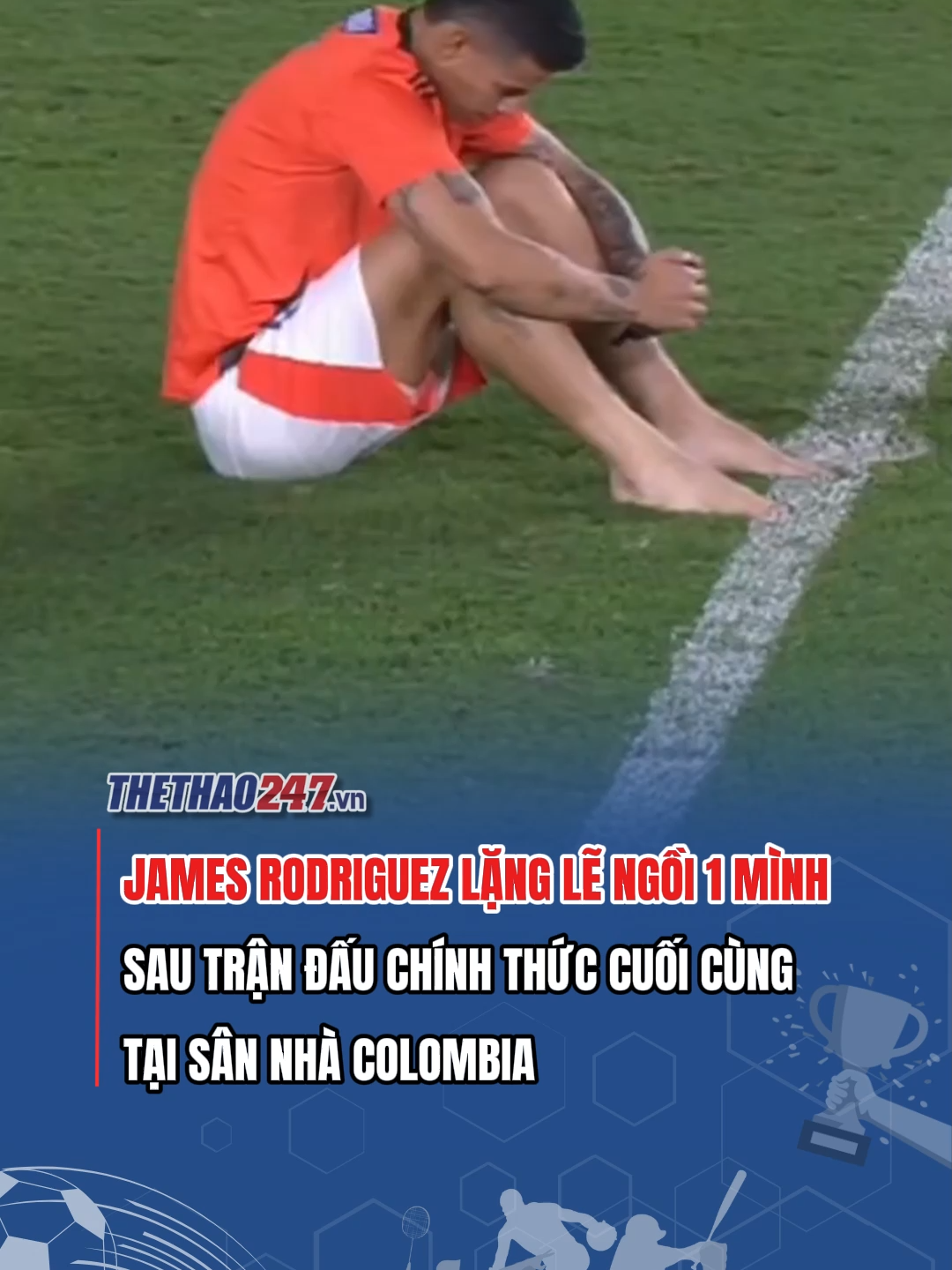 Khoảng lặng sau khi giúp Colombia giành vé dự World Cup của 1 huyền thoại... #jamesrodriguez #colombia #worldcup #SportsOnTikTok #thethao247