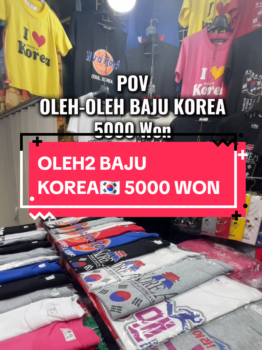 ‼️Oleh2 baju Korea🇰🇷 cuma 5000won.. murah ga sih? soalnya di ansan, 7000 won, di myeongdong 8000won🤣wkwk #oleholeh #koreaselatan #myeongdong #seoultravel #lifeinkorea #xyzabc 