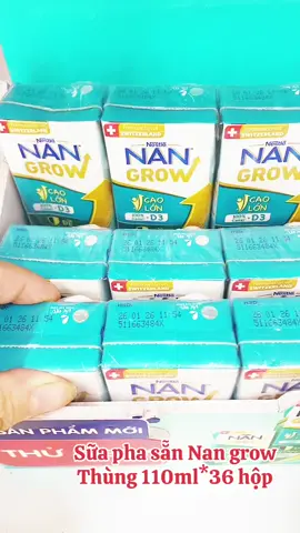 Sữa pha sẵn Nan grow  Thùng 110ml*36 hộp #sữa #nan #nestle #nangrow 