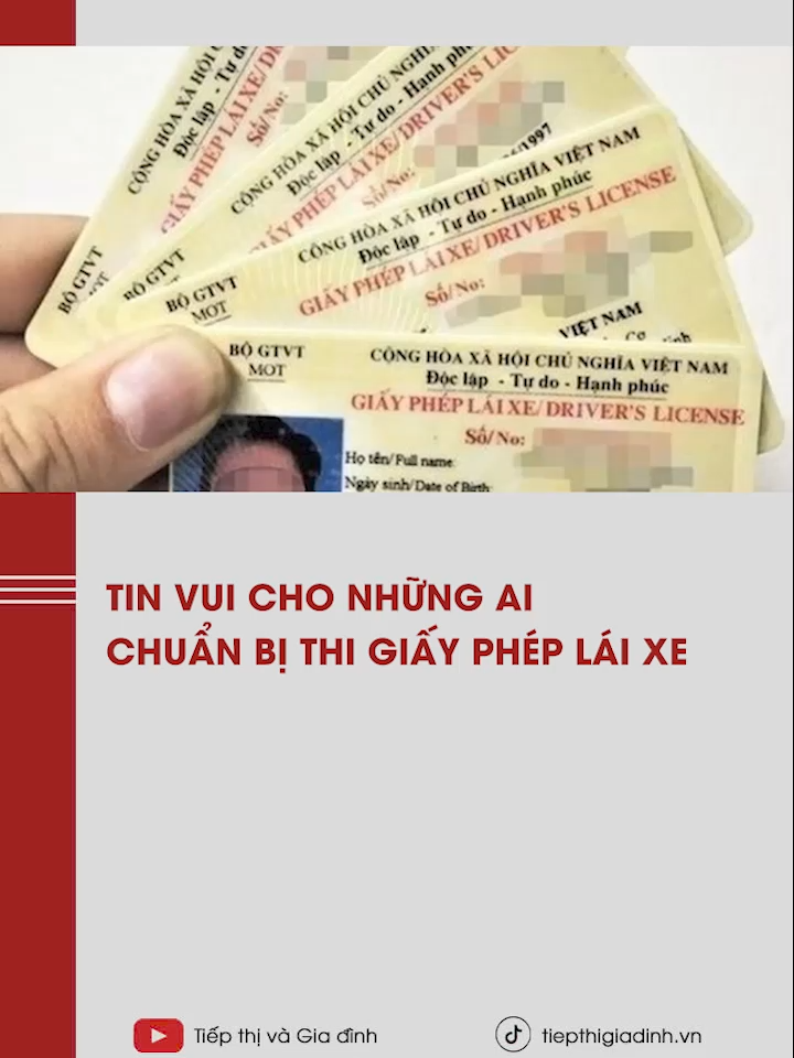 Tin vui cho những ai chuẩn bị thi GPLX #tiktoknews #tiepthigiadinh #xuhuongtiktok2025 #xuhuong #LearnOnTikTok #rangrovietnam #tetdoclap #proundvietnam