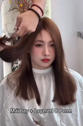 🌱 Mái bay + Layered C Perm  Combo hoàn hảo nâng hạng nhan sắc cho chị em đây ạ #tocdepcailay #thanhbackinh #hairstyle #tiktoklive #LearnOnTikTok 