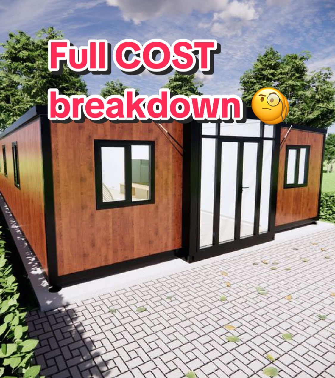 Full COST breakdown. Expandable Container House price $$$ and what should prepare. All the info you need is right here—this video walks you through every step of this house from land purchase to move-in! #modularhome #tinyhome #foldouthome #grannyflat #prefabhome #       