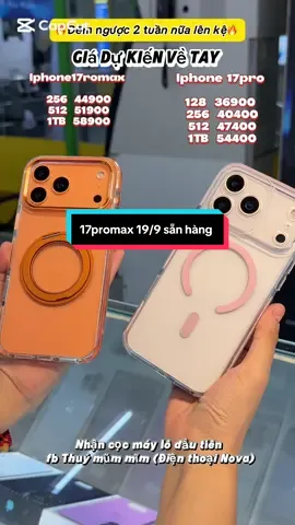 Hai màu 🧡🤍 cam trắng dự hót nhất năm của 17promax🤩.19/9 sẵn hàng tại TẦNG2 QUẦY226 Nova Taoyuan #Tầng2_Quầy226_novaTaoyuan #điệnthoại #17promax #xuhuongtiktok #thuýmũmmĩm 