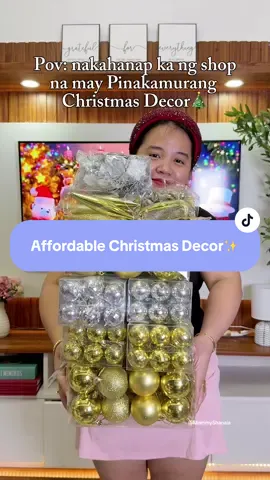 Napakamura lang ng mga pang Christmas decor nato!🤩🎄 #christmasdecor #christmastreedecor #christmas #christmastiktok 