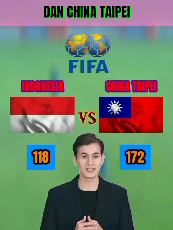 Perbandingan Ranking FIFA Dunia Timnas Indonesia dan Timnas China Taipei #rankingfifa #ubdaterangkingfifa #rankingfifaindonesia #patrickkluivert #latihanperdana         