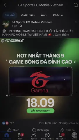 ⚽️📣THÔNG TIN VỀ VIỆC NHÀ PHÁT HÀNH GARENA SẼ LÀ NHÀ PHÁT HÀNH CỦA FC MOBILE  CHƯA ĐƯỢC CÔNG BỐ CHÍNH THỨC NHƯNG THEO NHIỀU NGUỒN TIN PHT BIẾT THÌ NHIỀU QTV BÊN GARENA ĐÃ CHIA SẺ BÀI ĐĂNG NÀY NÊN VIỆC ĐƯA FC MOBILE VỀ VN CÓ THỂ CÓ TỈ LỆ VIỆC CỦA CHÚNG TA LÀ CHỜ ĐỢI XÁC MINH PHÍA NHÀ PHÁT HÀNH GAME✨#xh #fcmobile #fc26 #comeback #xhtiktok 