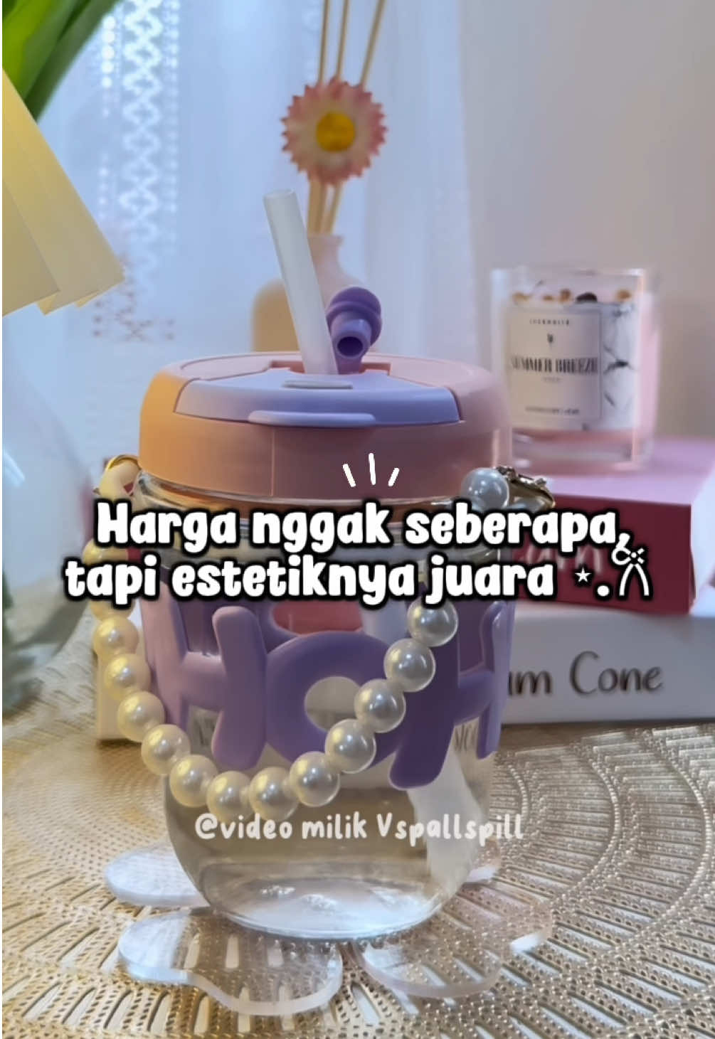 Harga nggak seberapa, tapi estetiknya luar biasaa!!! harganyaa lagii turun nihh, murahh bgett!!! beli sekarang, jangan sampai kehabisan yahh✨🛒 #fyp #tumbler #gelaskaca #tumblergelaskaca #tumblerviral 