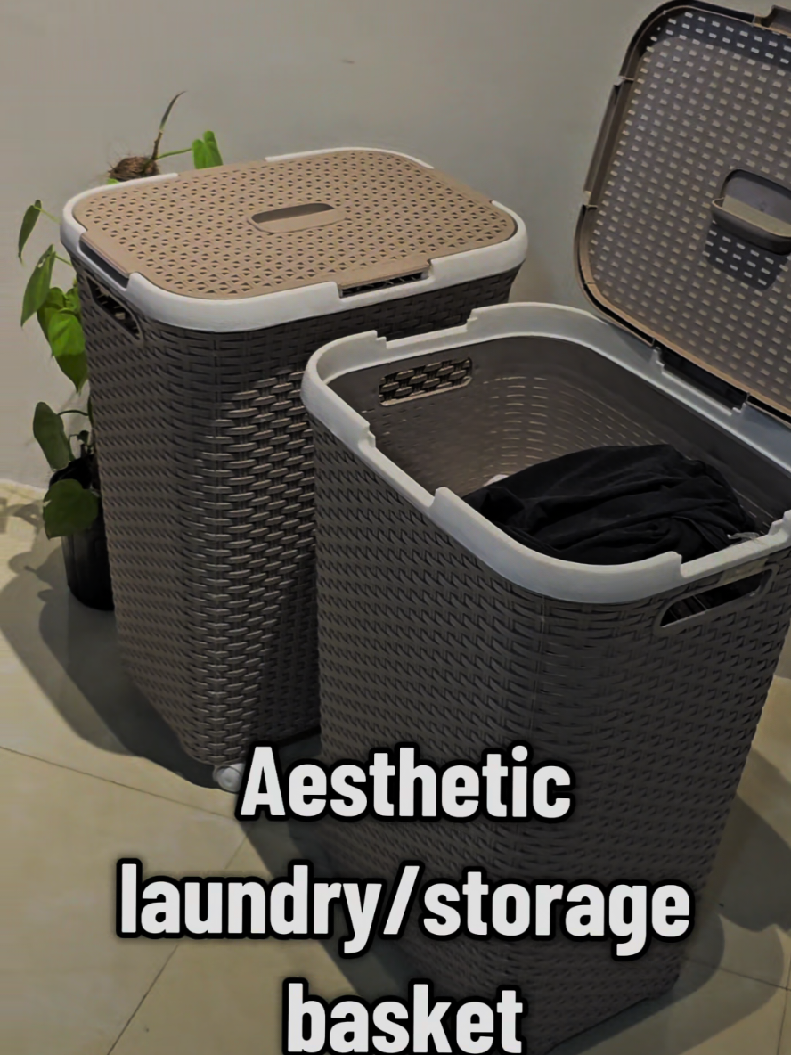 299 lang large capacity storage/laundry basket!!! #homeaesthetic #aesthetic #homebuddiesph #laundrybasket #storagebasket 