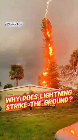 Why Does Lightning Strike the Ground? 🔥⚡️⚡️💡 Like❣️ comments📋 Share📤 . #highvoltage #highvoltages #lightning #lightningstrike #lightnings 