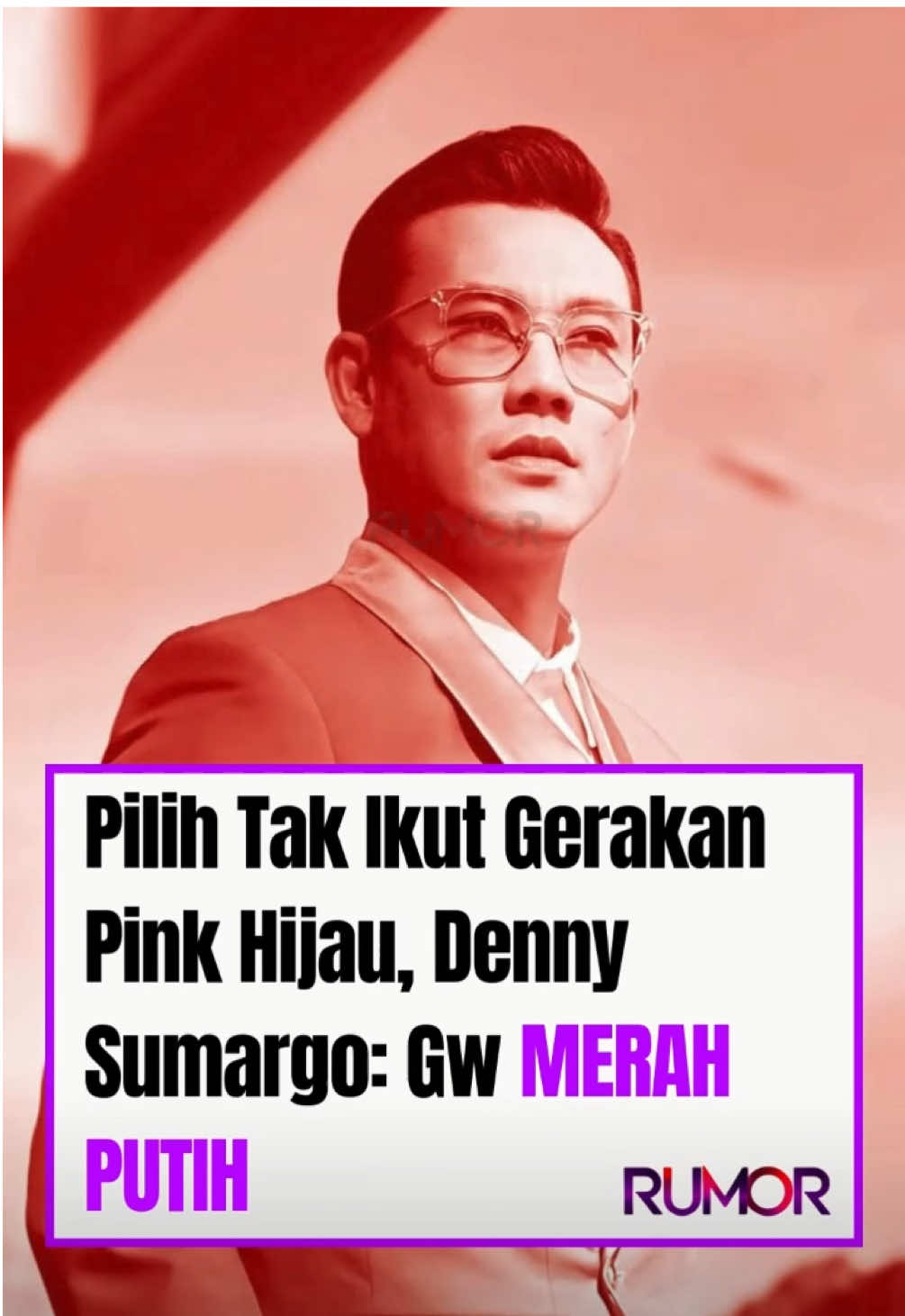 Media sosial Indonesia diramaikan tren foto profil pink-hijau sebagai solidaritas gerakan “17+8 Tuntutan Rakyat” akhir Agustus 2025. Namun, Denny Sumargo justru memilih kombinasi merah putih di Instagramnya #dennysumargo #viral
