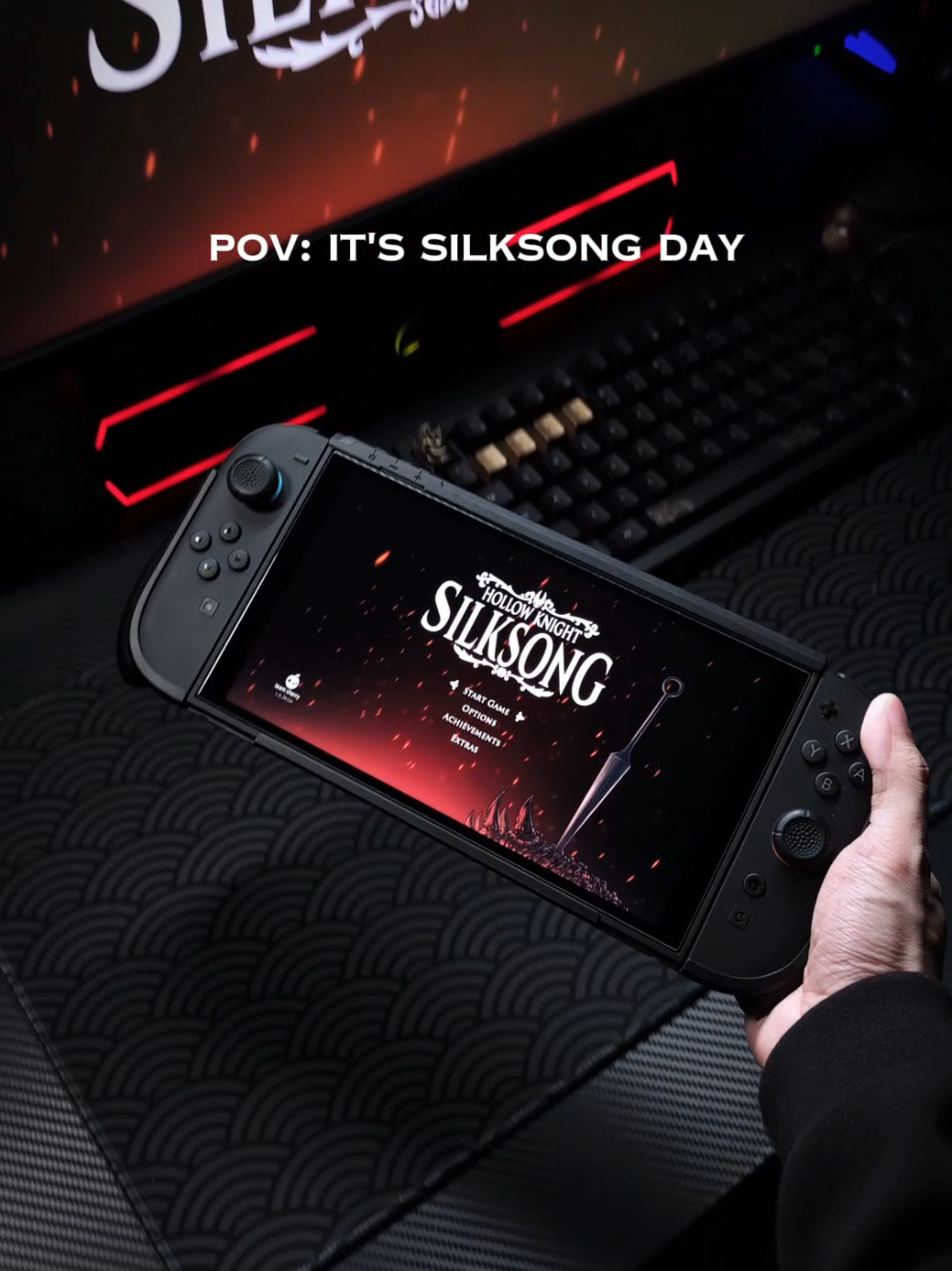 It's here! Happy release day to everyone who's been waiting for Hollow Knight: Silksong. Time to get lost in a beautiful haunted kingdom! #silksong #hollowknight #Nintendoswitch2 #gaming 