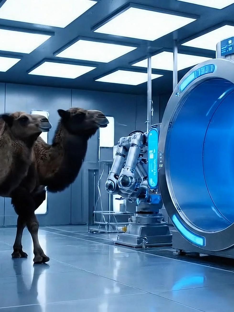 ultra realistic industrial #camel #meat #foryoupage❤️❤️ #tiktokpakistan #aivideos 