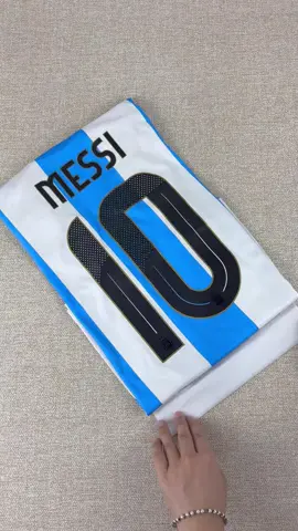 Messi No. 10, Argentina 25 26 Home New Football Jersey. This is the best jersey.#fyp #Messi #Argentina #newjersey #footballjersey 