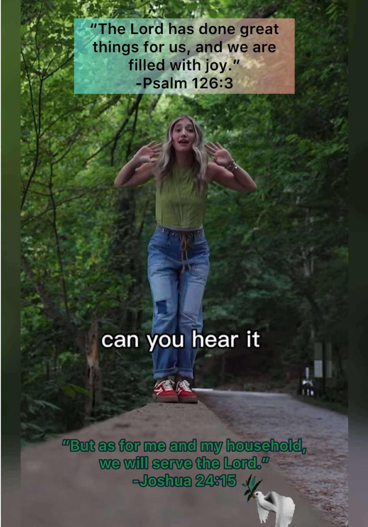 Start Singing Hallelujah ✨🕊️ ‘But as for me and my household, we will serve the Lord.’- Joshua 24:15  #startsinging #canyouhearit #joshua #psalm #worshipmusic #lyrical #newmusic #jesusfirst #hallelujah #growinginknowing🕊️ #beingmum #daughters #sons #parents  #miscmusic #katierey #prayers #amen