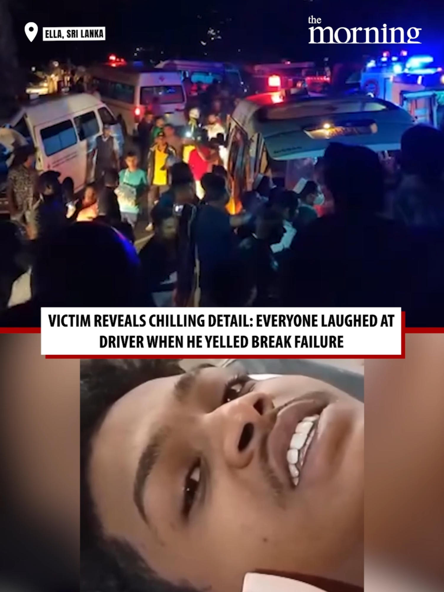 🔴 Victim reveals chilling detail: Everyone laughed at driver when he yelled break failure | Ella Bus Accident #themorninglk #trending #srilanka #trendingvideo #ella #ellaaccident #accident #ellaaccidenttoday