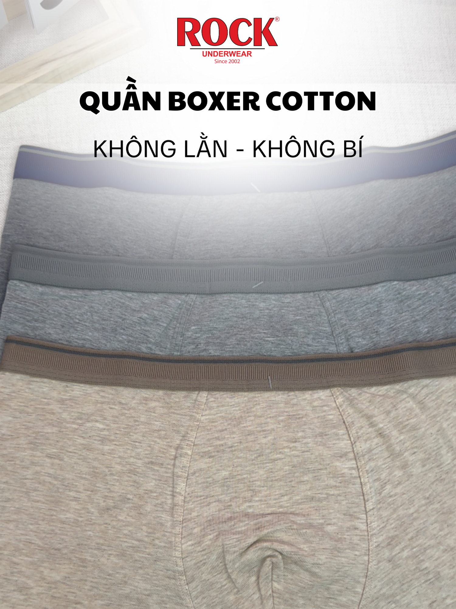 ❣️ QUẦN LÓT NAM BOXER TRƠN CAO CẤP ROCK – QA 5080 | COTTON ÊM – CO GIÃN MƯỢT – KHÔNG HẰN – KHÔNG BÍ #rockannie #sipnam #boxernam #chaybo #viral #xuhuong