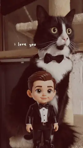 Max with his twin doll 😻😻😻  #ViralVideos #CuteCat #CatLover #Cat #CatsOfTikTok 