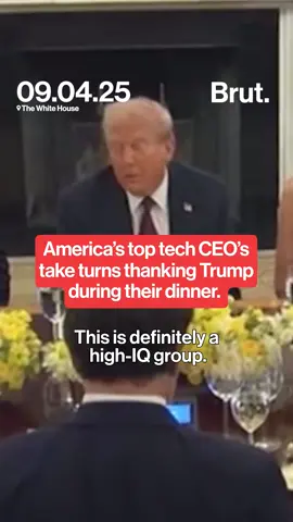 Executives from leading tech companies attended a White House dinner on Thursday, where President Donald Trump met with key figures in the artificial intelligence industry. #whitehouse #ai #technology #donaldtrump #business