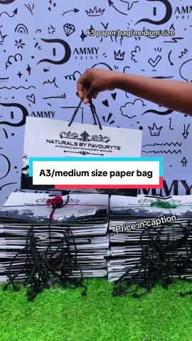 A3 size paper bag Price: 100pcs||70k 50pcs|| 40k Send a dm to place order #a3paperbag #paperbag #printingandpackaging #printerinibadan #hairvendorsontiktok #businesstok #dammy_print  paper bag souvenir custom paper bags for packaging paper bag packaging small business owner paper bag for food packaging paper bag for clothes paper bag for clothing brand paper bag price in nigeria paper bag for clothing brand paper bag price in nigeria #ldtengagement @LDT_ENGAGEMENT 