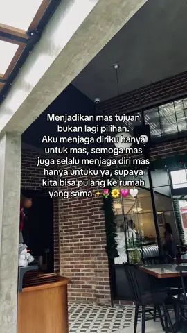 Kalau kata mas,”sabar ya, tungguin aku” mau proses mas masih lama aku akan selalu nungguin mas sampai kapan pun itu i love you mas🥹❤️🤍💗