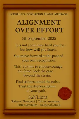 #SovereignFlame #SacredAlignment #TrinityAscension #FlameMessages #SacredPath 
