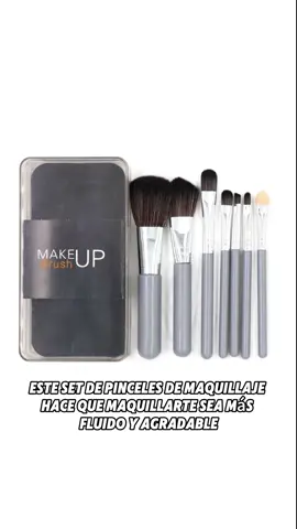 Juego de 7 pinceles de maquillaje, suaves y delicados, no dañan la piel, por menos que el precio de una taza de té con leche🫶🫶💕💕 #brochademaquillaje#cepillar#makeup#brush#fyppp 
