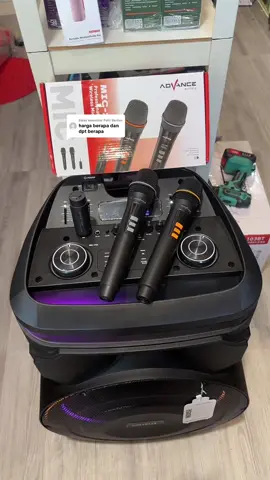 Membalas @Putri Berlian Advance mic-208 dual microphone wireless cocok segala jenis speaker #advance #advancemic208 #mic #micwireless #microphone 
