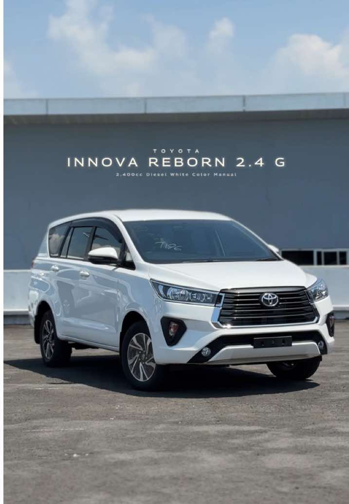 Toyota Innova Reborn Diesel 💯 - Ready Stock - White Color - Harga OTR Jatim    Manual : 437,000,000    Matic.   : 458,700,000   (Harga Cash/OTR belum diskon) - Kredit DP Mulai 60Jutaan* - Free Paket Servis 3thn - Free Akesoris Info lengkap bisa hub link bio 💯 #toyotatuban #toyotabojonegoro #innovareborn #innovadiesel #cumidarat 