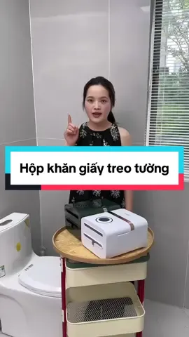 Hộp đựng khăn giấy nhà vệ sinh treo tường #giadungtienich #giadungthongminh #fyp #hopdungkhangiaytreotuong 