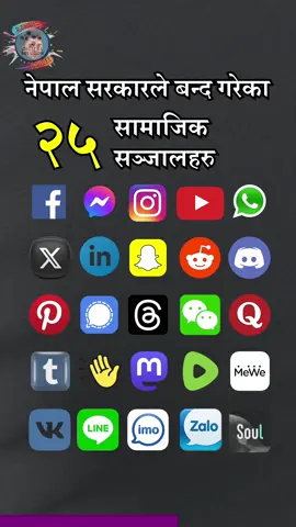 25 banned apps in Nepal #Nepal #bannedapps #rabinpaudel #digitalsolution #digitalsolutionnepal 