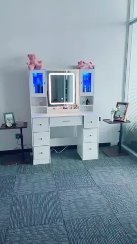 Beautiful vanity #tiktokshop #vanity #vanitymakeup #foryou #vanitydesk #desk 