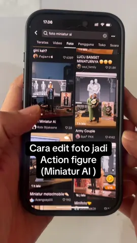Cara edit foto  jadi AI miniature action figure #serunyabelajar #STEMTok #kelastekno #superhacks 