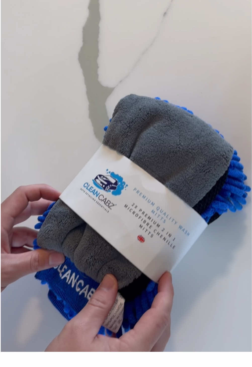 Getting these CleanCabz mitts ready to roll out 🚗✨ 2x microfiber magic = the smoothest car wash you’ve ever had! 📦🧤#CarCare #CarTok #CarDetailingKit #CarCareHacks #CarDetailing 