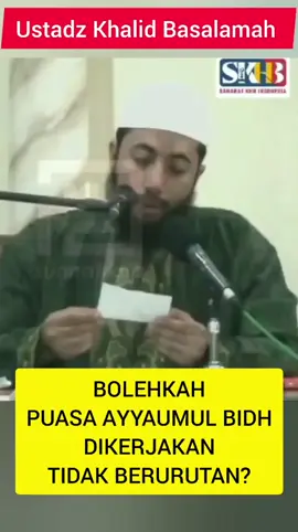 Bolehkah Puasa Ayyamul Bidh Dikerjakan Tidak Berurutan?