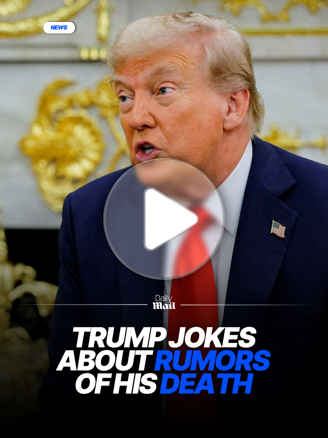 Trump joked about rumors of his death as he met with tech leaders over dinner at the White House. The US president was joined by by tech titans Bill Gates, Meta CEO Mark Zuckerberg, and Apple's Tim Cook. #news #america #USA #Trump