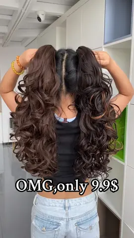 Quickly change your hairstyle only need 3 seconds,just 9.9$#highponytail #spookyseason #extensions #ponytailextensions #Summer 