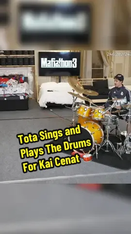 Tota Sings and Plays The Drums For Kai Cenat 😂 #kaicenat #tota #officedrummer #funny #clips 