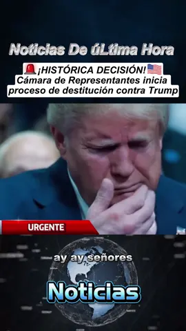 🚨¡HISTÓRICA DECISIÓN! Cámara de Representantes inicia proceso de destitución contra Trump
 #Trump #Impeachment #CámaraDeRepresentantes #CrisisPolítica #Destitución 
