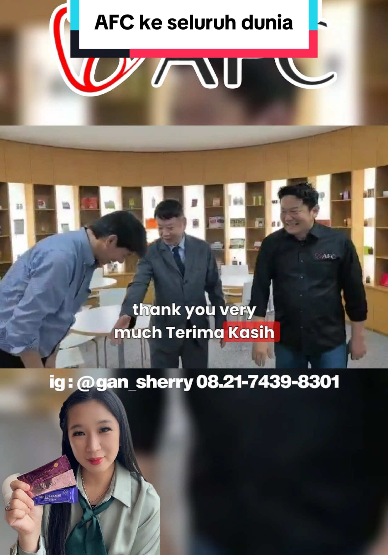 AFC ke seluruh dunia, berawal dari network marketing di Indonesia, uda ada di Malaysia juga kantornya, jadi kamu yang berada di luar negeri juga bisa join. Silahkan dm ke 081 2657 6588 kak, biar dikirim info2nya lengkap dan konsultasi gratis, tq 