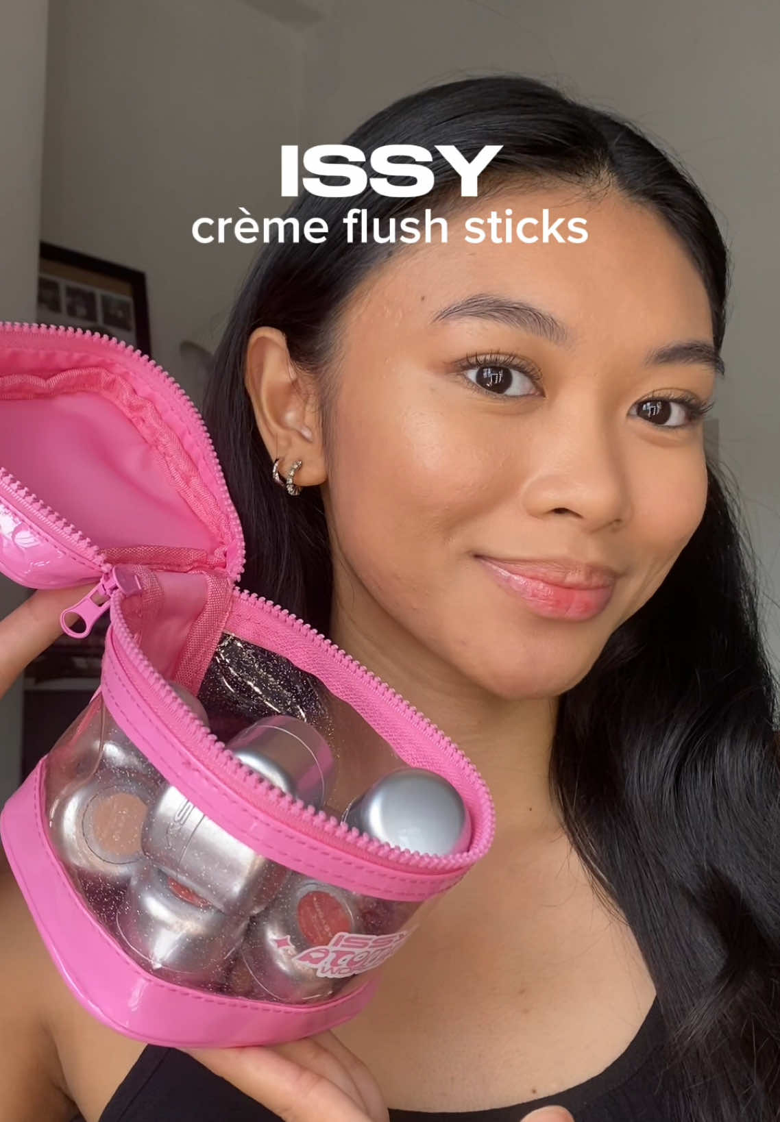 Finally got to try the Issy Crème Flush Sticks!! If we have the same skin tone/undertone, here are my shade recos hehe 🩷 @Issy Cosmetics #issy #blush #makeup 