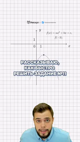 №11 на параболу через вершину #ЕвгенийТьюринг#Умскул#Профиль#профильнаяматематика#ЕГЭ 