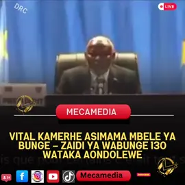 🏛️ Vital Kamerhe Asimama Mbele ya Bunge – Zaidi ya Wabunge 130 Wataka Aondolewe 📍 Kinshasa, Septemba 2025 Siasa za ndani ya Bunge la Taifa la Jamhuri ya Kidemokrasia ya Congo (RDC) zimeingia katika mchemko mkubwa baada ya kutangazwa kuwa wabunge 131 tayari wameweka saini kupinga uongozi wa Rais wa Bunge, Vital Kamerhe, wakitaka aondolewe madarakani. Mbunge Crispin Mbindule, alipoulizwa na Jeune Afrique, alithibitisha kuwa idadi hiyo ya saini imevuka kiwango kinachohitajika kisheria kwa mchakato wa kumuondoa rais huyo wa bunge. 🧾 Orodha ya Wenye Wapinzani Wengi:  • 🟥 Vital Kamerhe (Rais wa Bunge): 131 saini  • 🟥 Chimène Polipoli Lunda (Questeure): 119 saini  • 🟧 Grâce Neema Paininye (Questeure Adjointe): 67 saini  • 🟨 Jacques Ndjoli (Rapporteur): 84 saini  • 🟩 Dominique Munongo Inamizi (Rapporteuse Adjointe): 93 saini  • 🟦 Jean-Claude Tshilumbayi (1er Vice-président): 4 saini  • ⬜ Christophe Mboso (2e Vice-président): 1 saini 🗣️ Kamerhe Alishalalamika Mapema: “Ninapigwa Vita” Hali hii imejiri baada ya Vital Kamerhe mwenyewe kulalamika kuwa anazuiwa kwa makusudi katika utendaji wake. Tangu achaguliwe, baadhi ya wabunge wamekuwa wakimshutumu kwa kutoweka uwiano wa haki katika uongozi wa bunge. 📌 Muktadha Mpana Peti hiyo ya kuwasilisha mapendekezo ya kuwaondoa viongozi wa ofisi ya bunge ni sehemu ya mapambano makali ya ndani ya vyama na vuguvugu la kujipanga upya kuelekea uchaguzi ujao. 🖊️ Imeandikwa na Mangwa | Soma zaidi: 🌐 www.mecamediaafrica.com #VitalKamerhe #BungeRDC #RDC2025 #MecamediaAfrica #PolitiqueCongolaise      