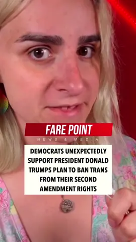 In a wild twist of events, the Democratic Party is backing Trumps plan to ban trans from the second amendment rights. A huge victory for for the safety of our Americans. #fyp #donaldtrump #democrats #lgbtq #republican 