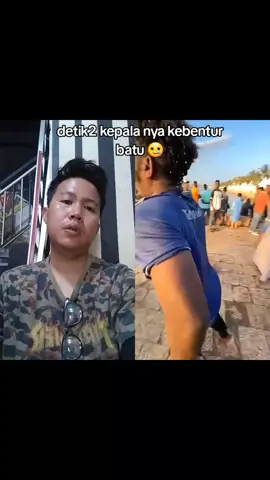 #duet dengan @Yess jamal detik2 atraksi berujung maut #reactionvideo #duet #fyp 