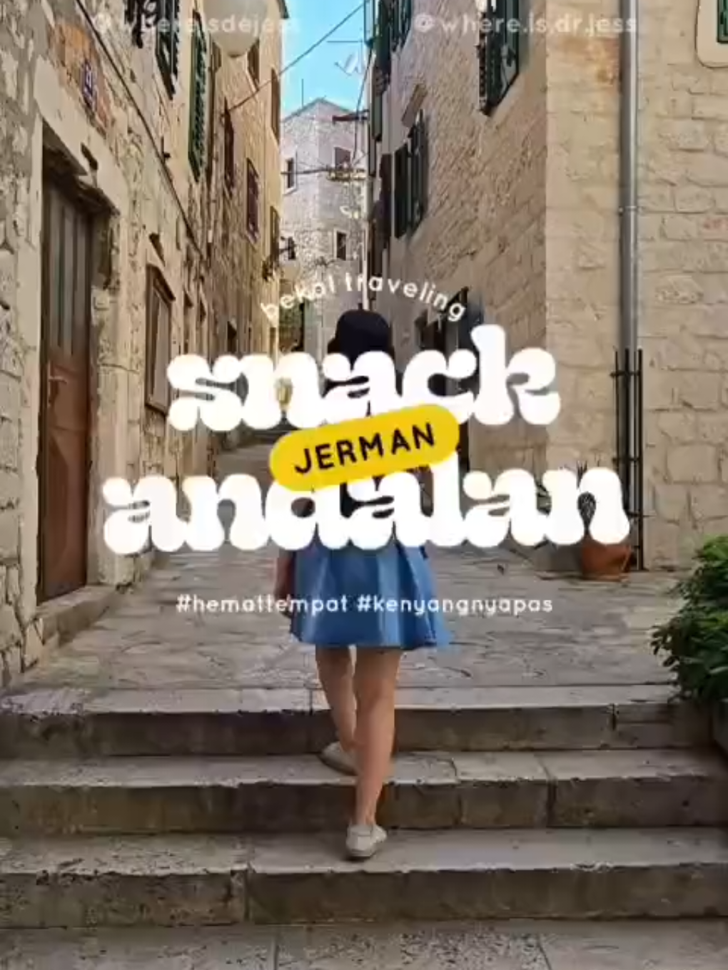 Ini dia rahasia kelangsungan hidup orang Jerman saat traveling 😎🍫🥨🥜🍎 Tanpa snack ini, naik gunung, kereta, atau antri museum? No way. Kalo kamu, bakal bawa snack yang mana? Hai! 👋 Aku Dr. Jess, dokter Indo di Jerman, yang hobinya jalan-jalan. Di sini aku share hidden gems, budget, dan tips traveling di Eropa. Jadi follow @whereisdrjess biar trip-mu lebih gampang dan lancar! Kalau kamu mau tanya-tanya, komen ato DM aku ya! #WhereIsDrJess #lifeingermany #doctorlife #snack #traveling 